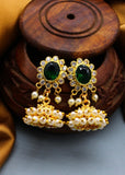 OVAL SHAPE JHUMKI EARRINGS