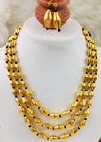 3 LAYER DHOLKI BEADS NECKLACE