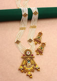 HALF MOON RAJWADI MOTI NECKLACE