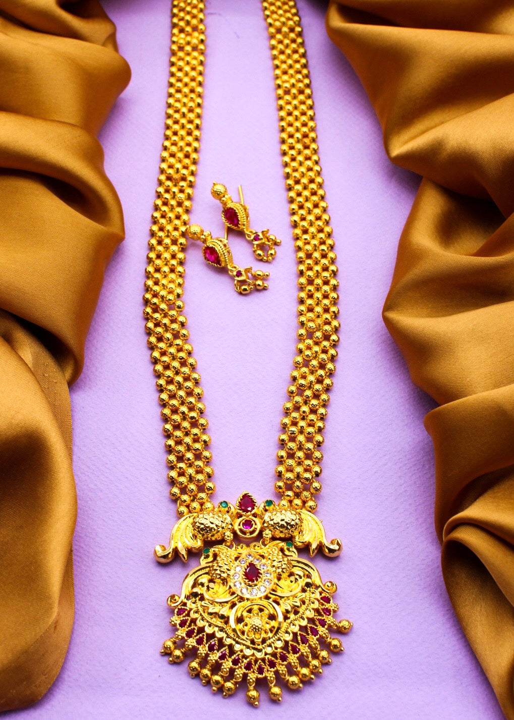 ROYAL PEACOCK DESIGNER NECKLACE