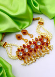 DAZZLING MOTI CHOKER SET