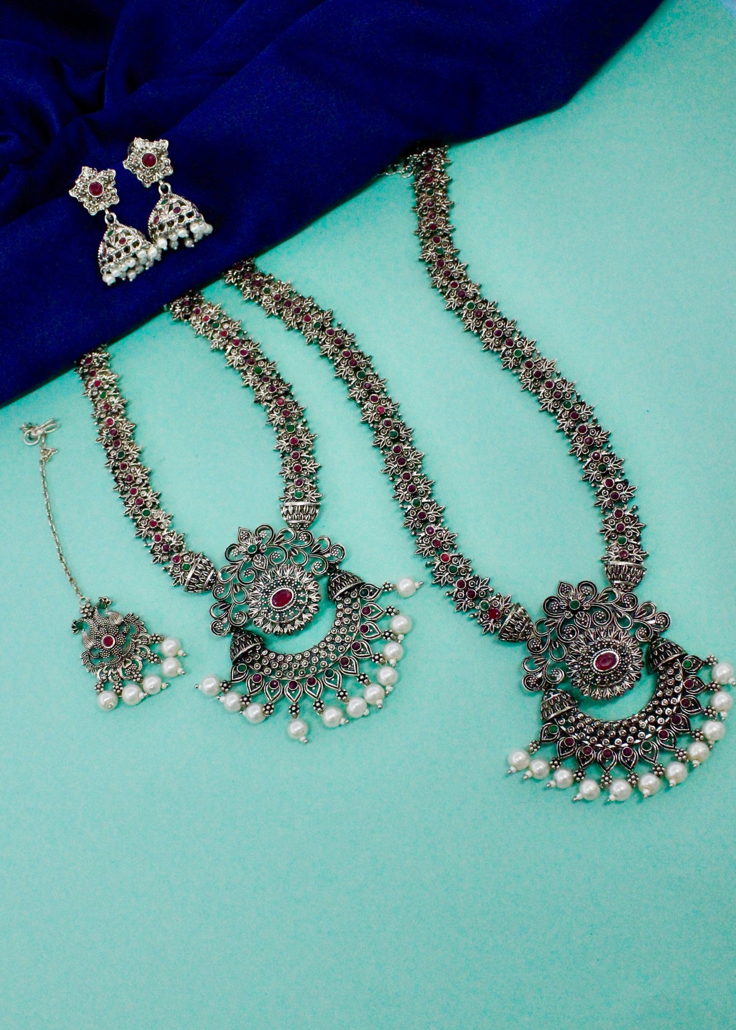 FLORAL OXIDISED COMBO SET