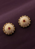 BLOOMING PEARLY EAR STUDS