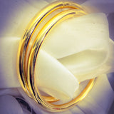 PLAIN GOLD PLATED BANGLES