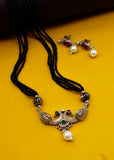 OXIDISED PEACOCK MANGALSUTRA