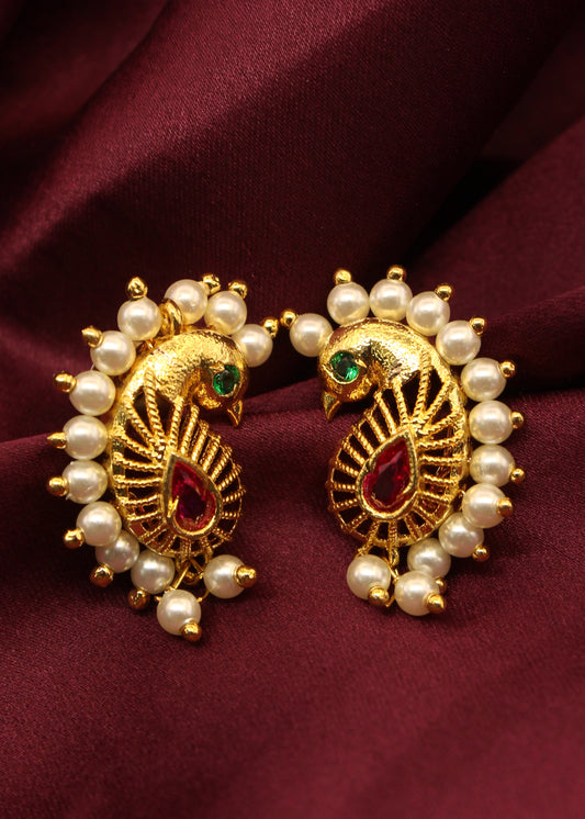 PRETTY PEACOCK EARRINGS