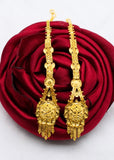 GOLD PLATED EARRINGS WITH KANCHAN