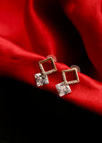 DIA SQUARE SHAPE EARRINGS