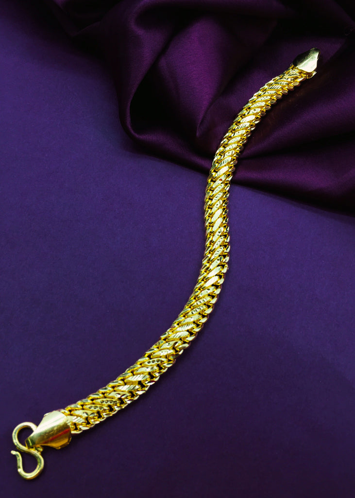 Leslie's 14K Fancy Stretch Bracelet LF745-7.25 14KY Carlsbad | Cone  Jewelers | Carlsbad, NM