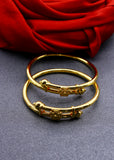 GRACY FLORAL GOLDEN BABY BANGLES
