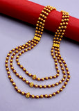 THREE LAYERS GOLDEN BEADS NECKLACE