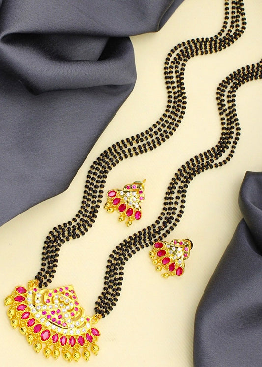 CLASSY GOLDEN BEADS MANGALSUTRA