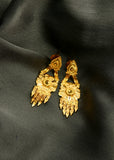 GOLD PLATED FLOWERET EARRINGS