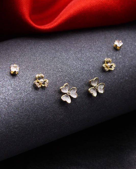 FLORET EAR-STUDS