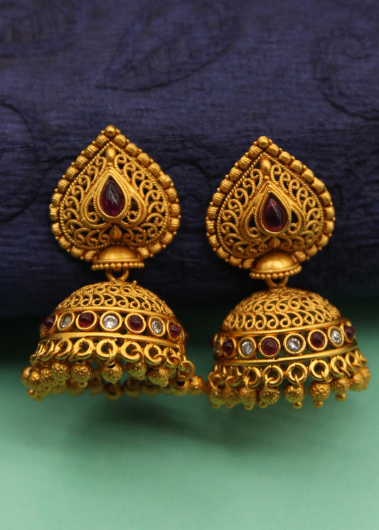 REGAL PESHWAI JHUMKI EARRINGS