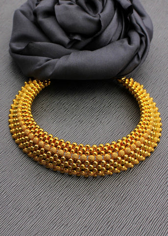 Gold thushi deals necklace price