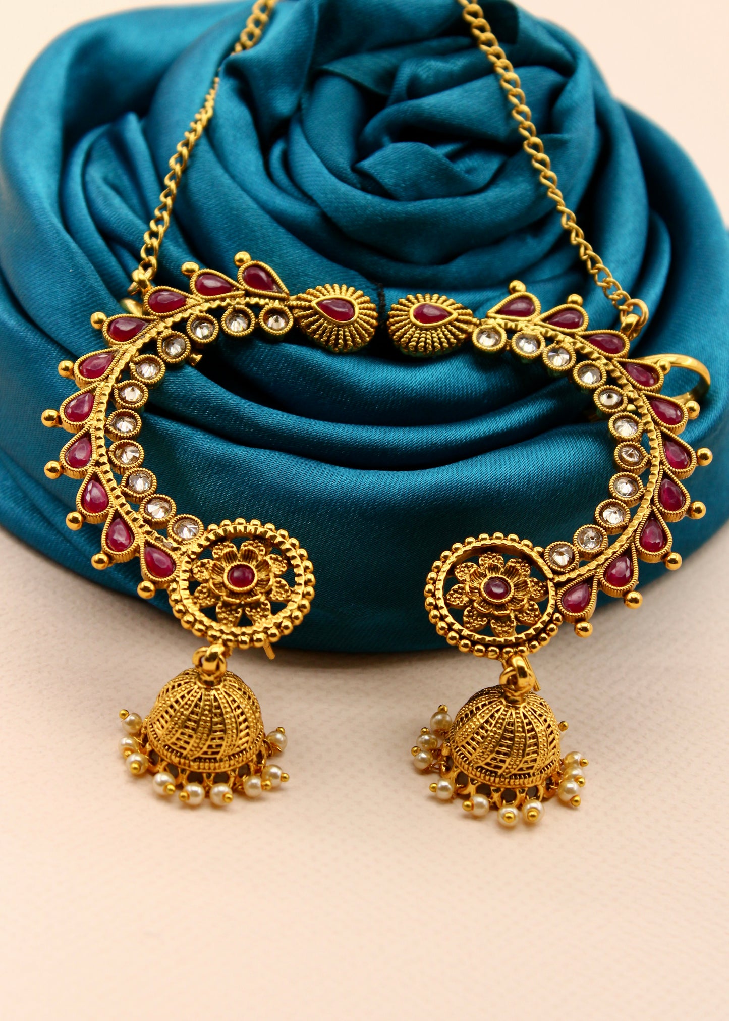 FLOWERET ANTIQUE EAR-CUFFS