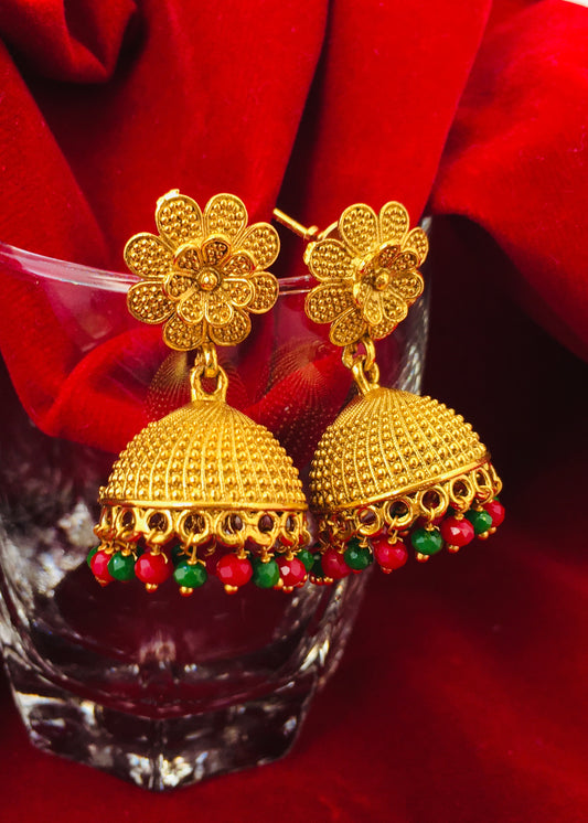FLORAL DESIGNER JHUMKI
