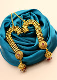 GOLDEN BEADS ANTIQUE EAR-CUFFS