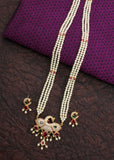 DAZZLING PEACOCK MOTI NECKLACE