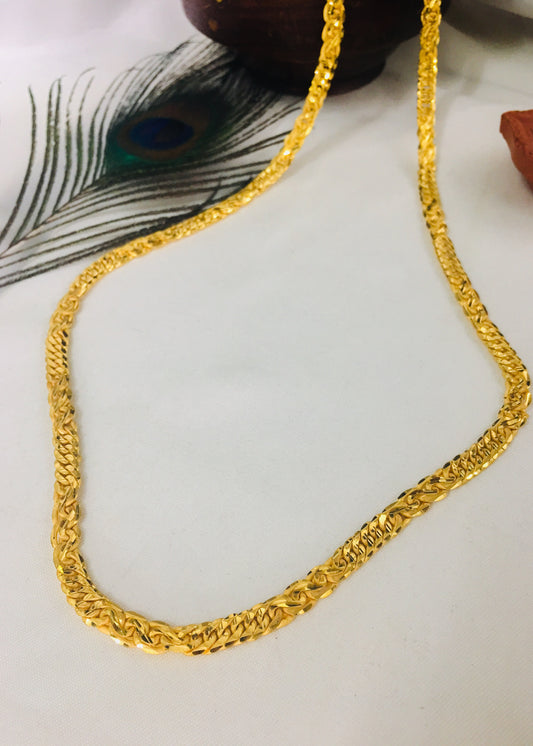 LONG GOLD PLATED CHAIN