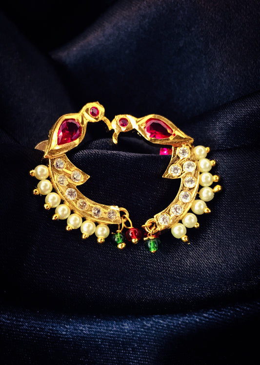 PEACOCK PEARL EARRINGS