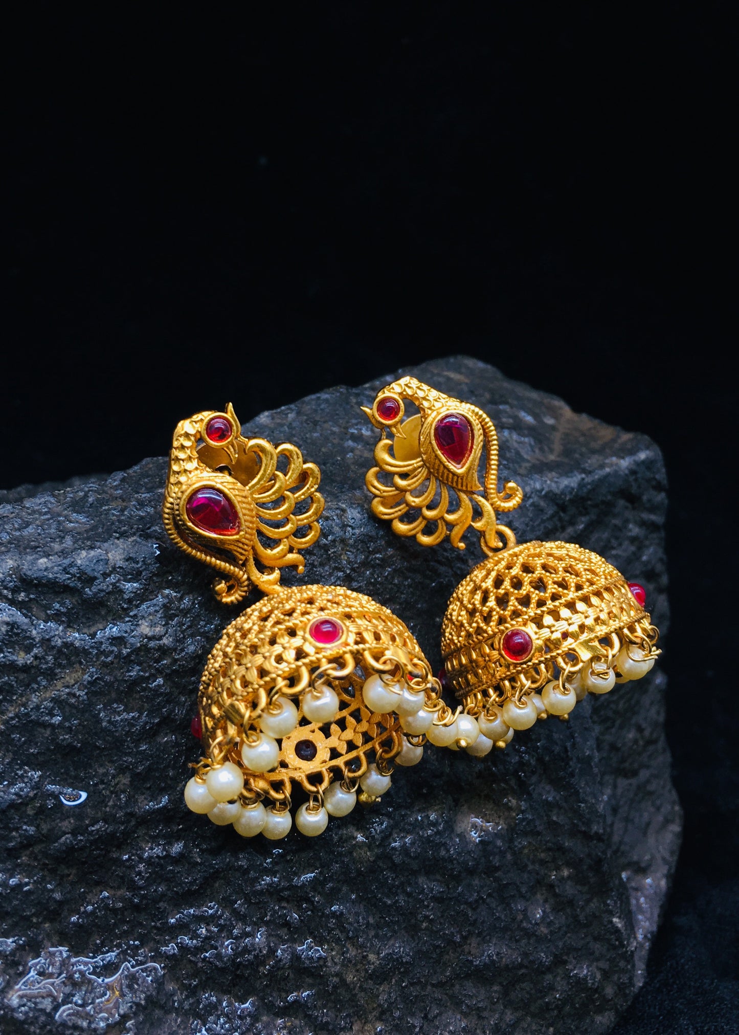 ATTRACTIVE PEACOCK JHUMKI