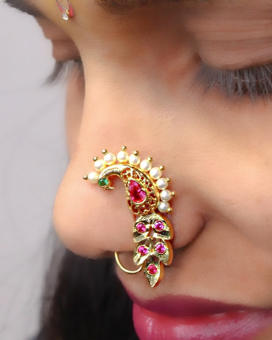 PEACOCK FEATHER NATH