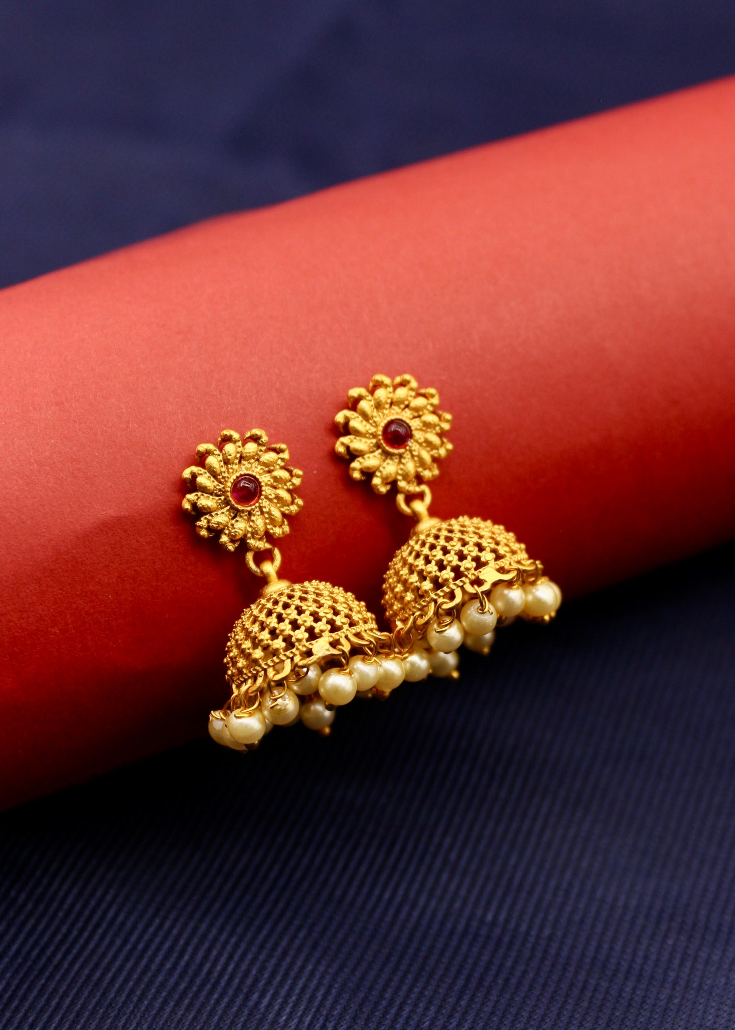 JALI DESIGN JHUMKI EARRINGS