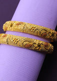 FLORESCENCE GOLD PLATED BANGLES