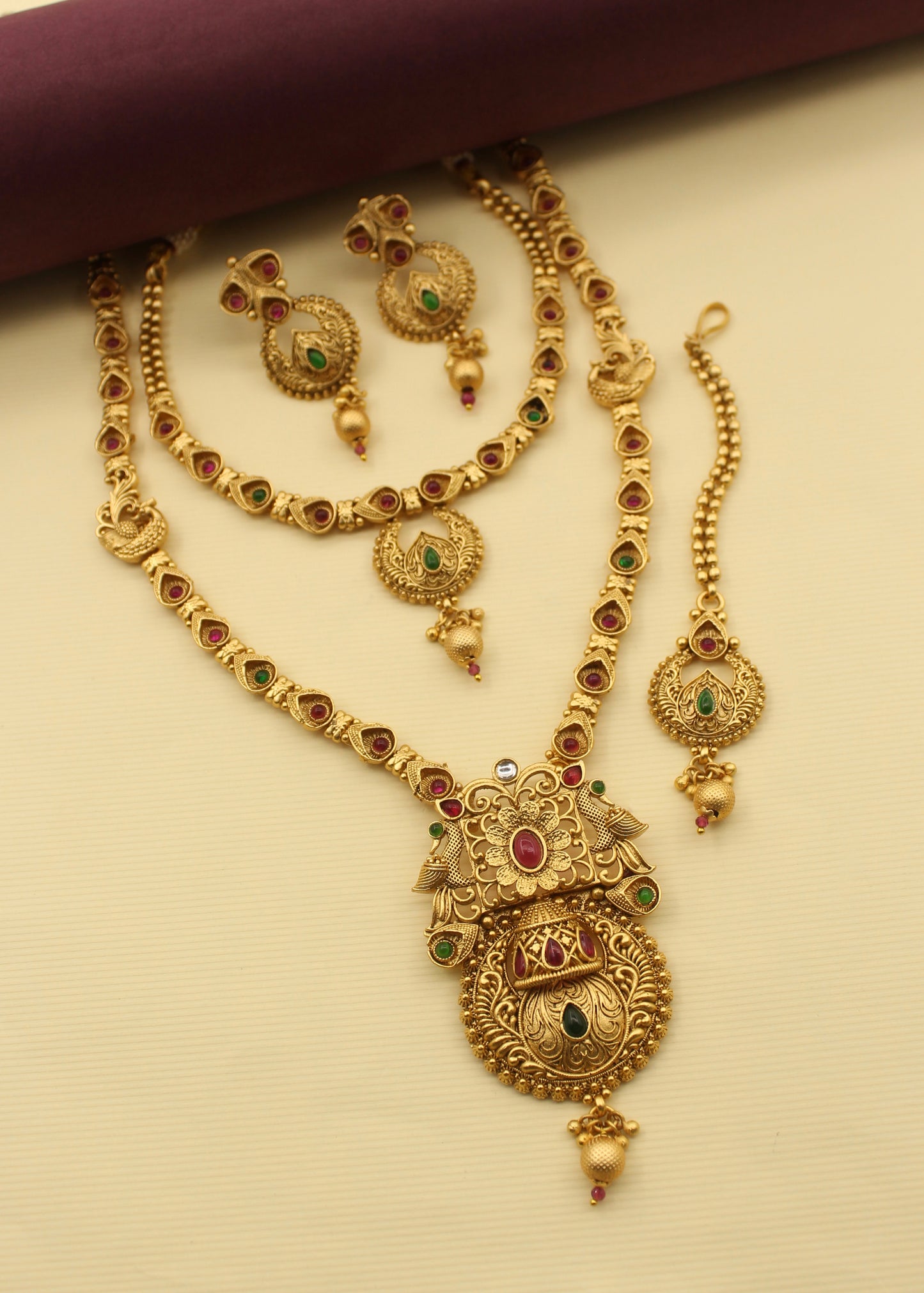 SPLENDID FLORAL PEACOCK COMBO SET