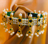 Pearl Studded Chinchpeti Necklace | Buy Online | Sonchafa