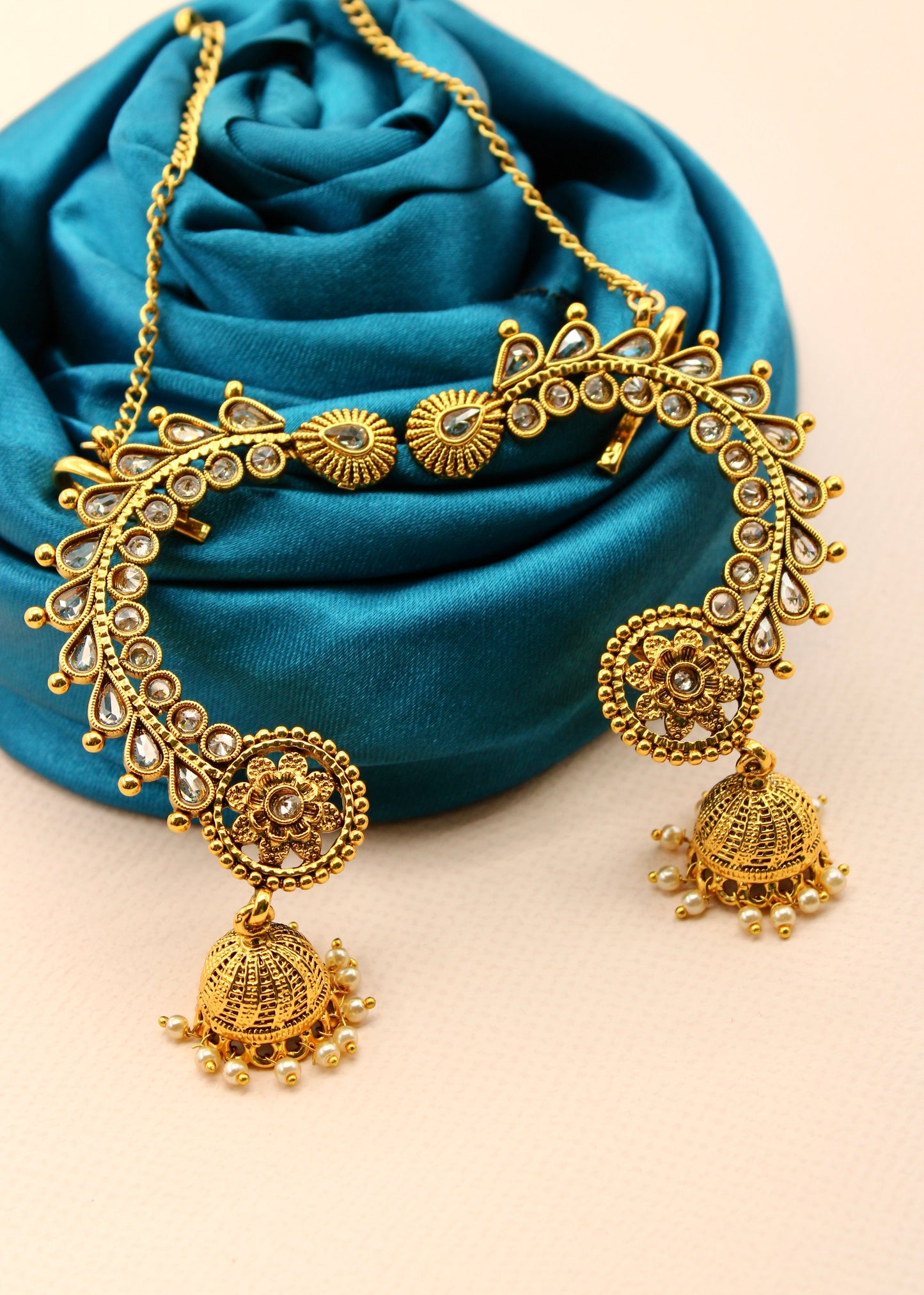 FLOWERET ANTIQUE EAR-CUFFS