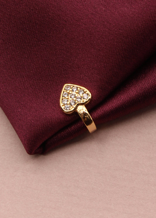 HEART SHAPE DESIGNER NOSE PIN