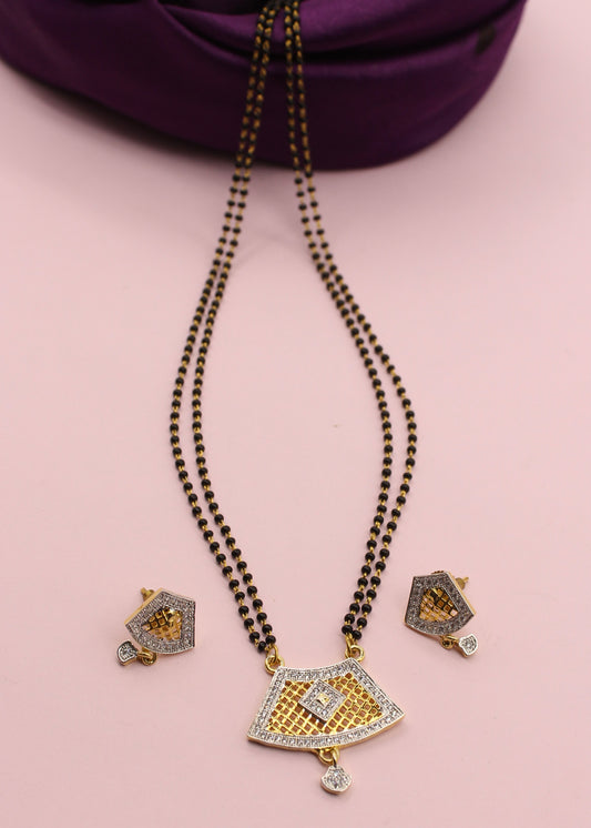 GOLD FINISH DIA MANGALSUTRA