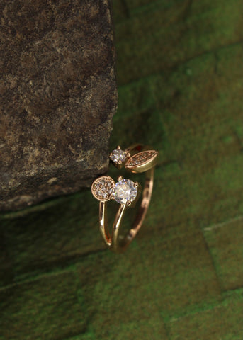Affordable Trendy Finger Ring With Petal Motifs From Kushal's