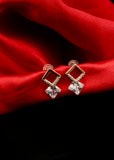 DIA SQUARE SHAPE EARRINGS