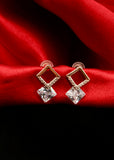 DIA SQUARE SHAPE EARRINGS