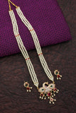 DAZZLING PEACOCK MOTI NECKLACE