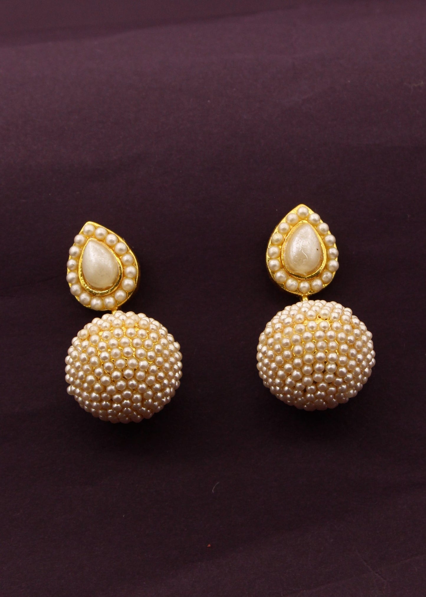 PEARL BALL EARRINGS