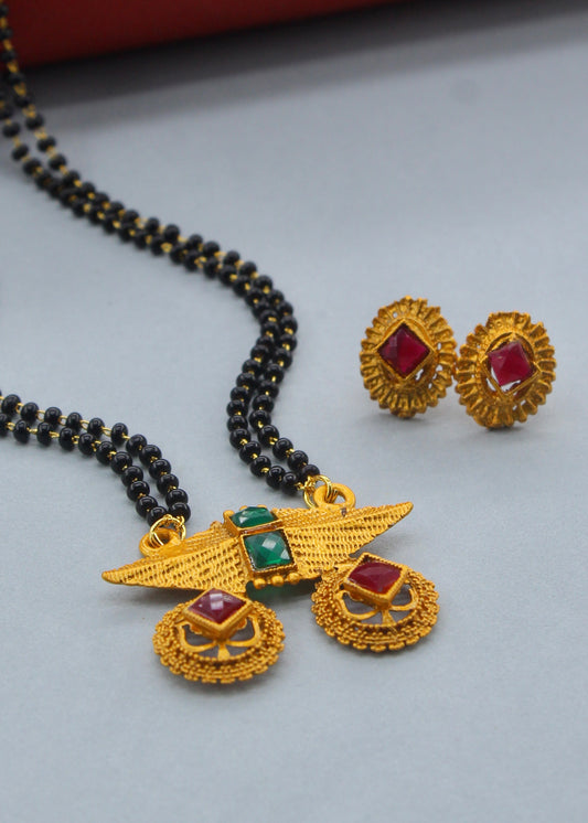 STYLISH MATTE DESIGNER MANGALSUTRA