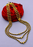 THREE LAYERS GOLDEN BEADS NECKLACE