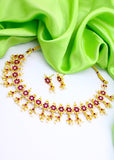 FLOWERET MOTI NECKLACE