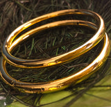 PLAIN GOLD PLATED BANGLES