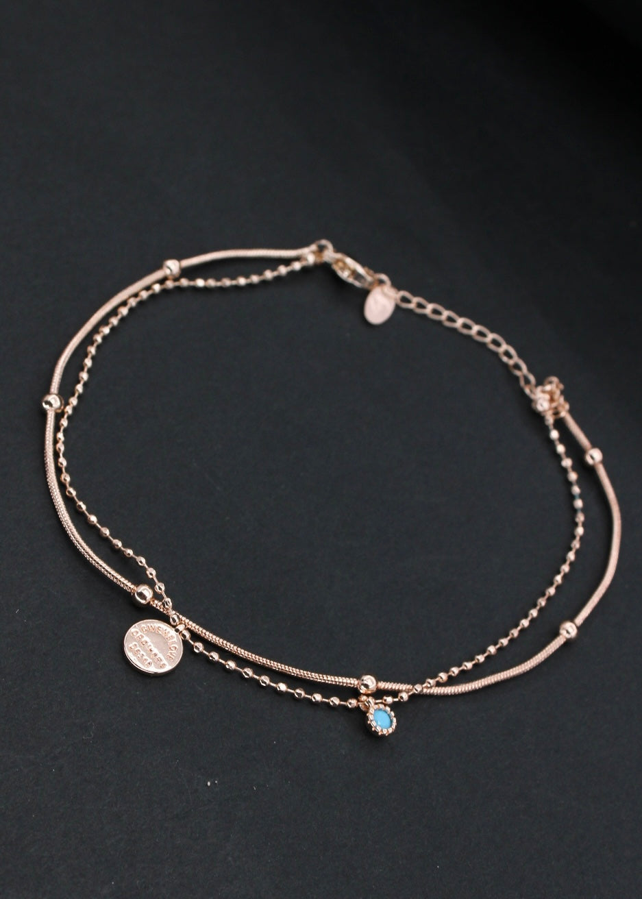 CHARMING DIA ANKLET
