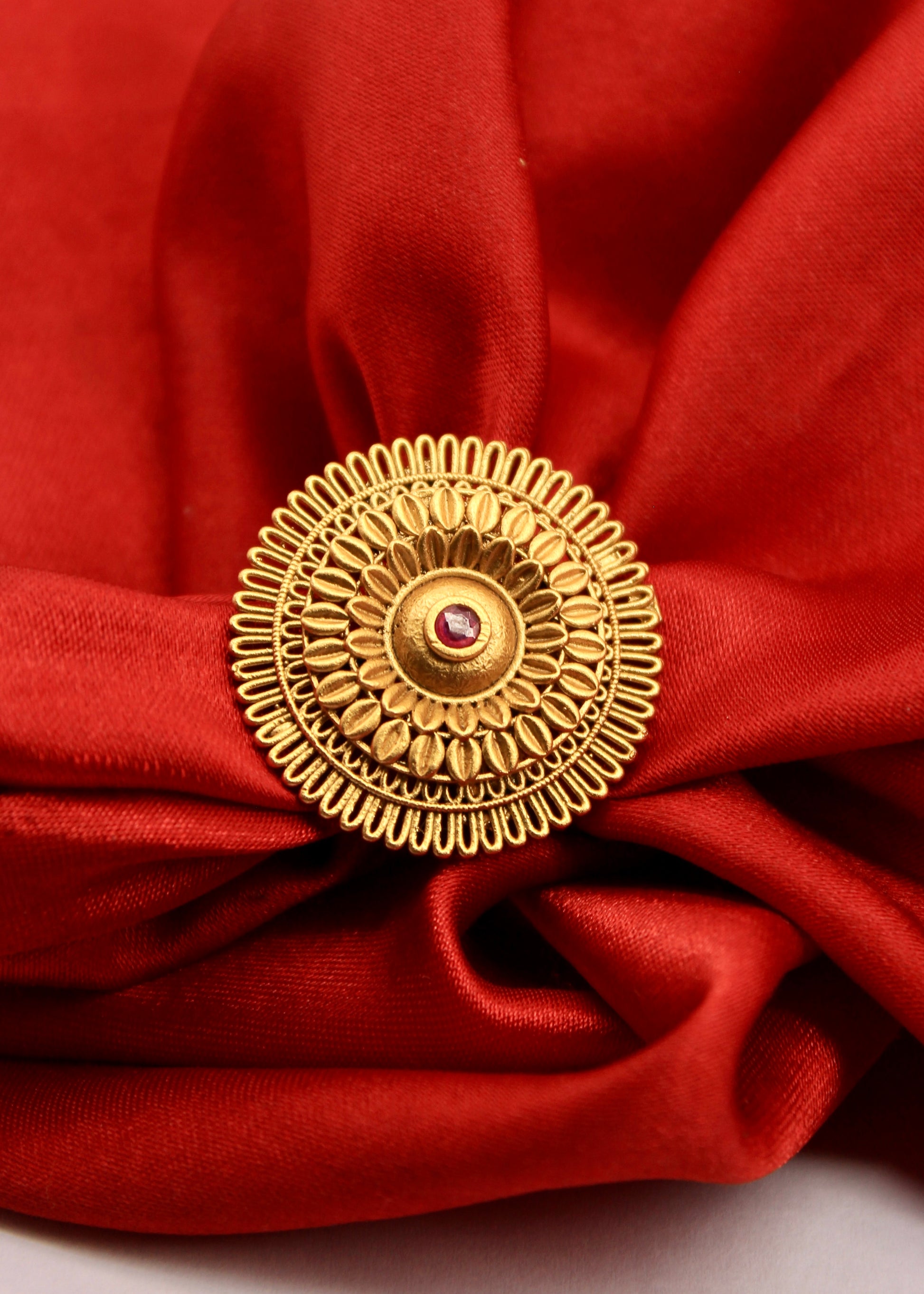 TEXTURED AHILYA FINGER RING – Sonchafa - Main Image