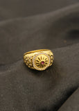 RADIANT GOLD PLATED MEN'S RING