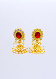 OVAL SHAPE JHUMKI EARRINGS