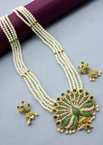 IMPRESSIVE PEACOCK DESIGNER NECKLACE