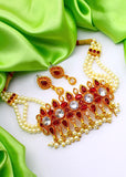 DAZZLING MOTI CHOKER SET